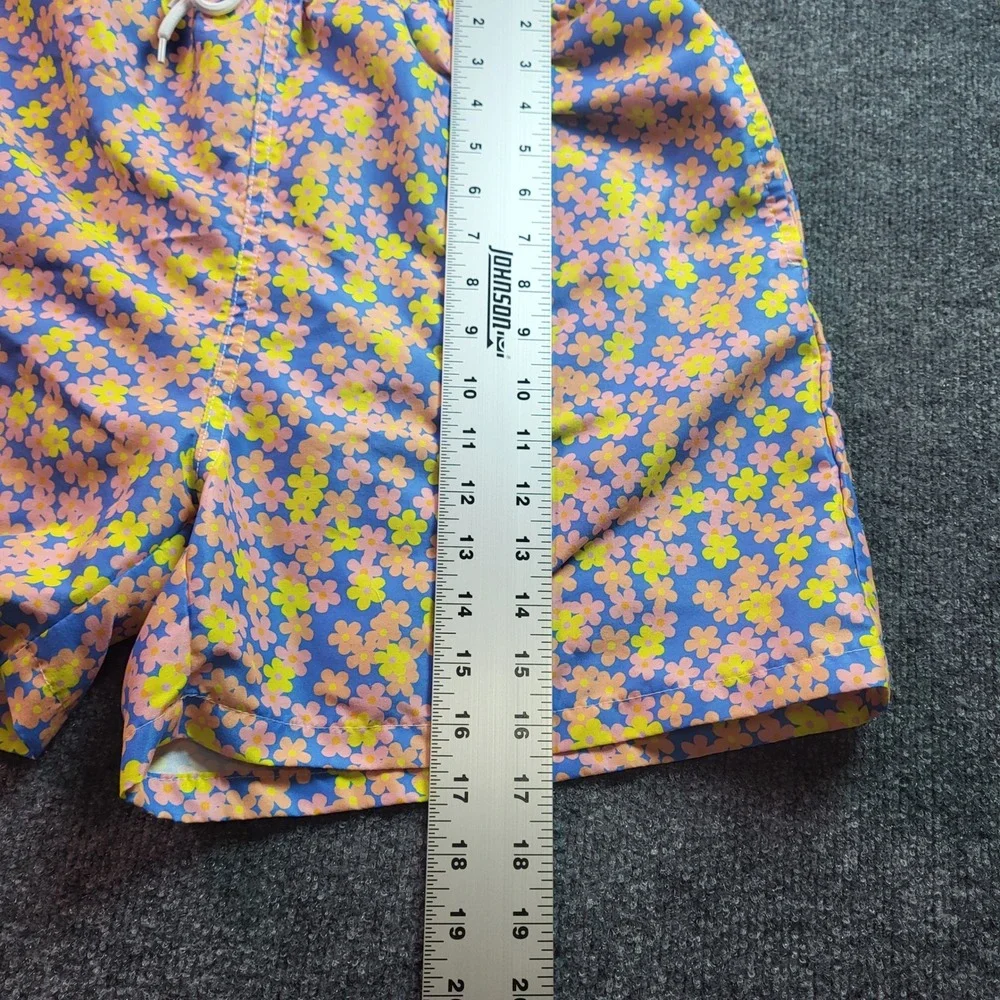 Mens Swim Trunks Lot of 3 Floral Palm Tree Umbrella Blue Pink Size Large